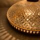 Ceiling lamp Metal gold globe glass decor