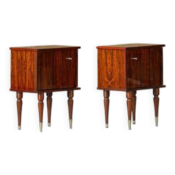 Tables de chevet vintage, ensemble de 2, Italie années 1970