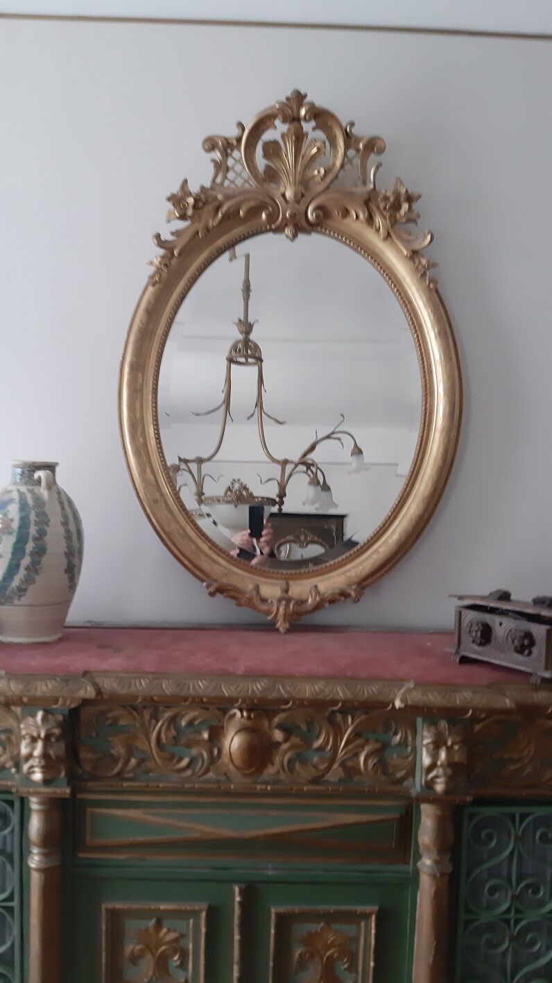 Miroir ovale XIXème