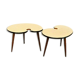 Paire de tables basse tripode vintage années 50