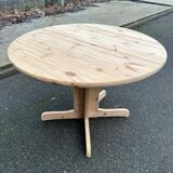 Round extendable dining table Rainer Daumiller for Hirtshals Sawaerk 145