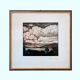 Signed painting by Lukas PFAFF (1901-1963) – Engraving, landscape of the Black Forest, 1950