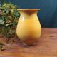 Vintage mustard yellow stoneware vase