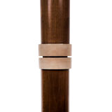 Art-deco mahogany lamppost
