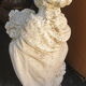 Pair of cherub garden statues reconstituted stone