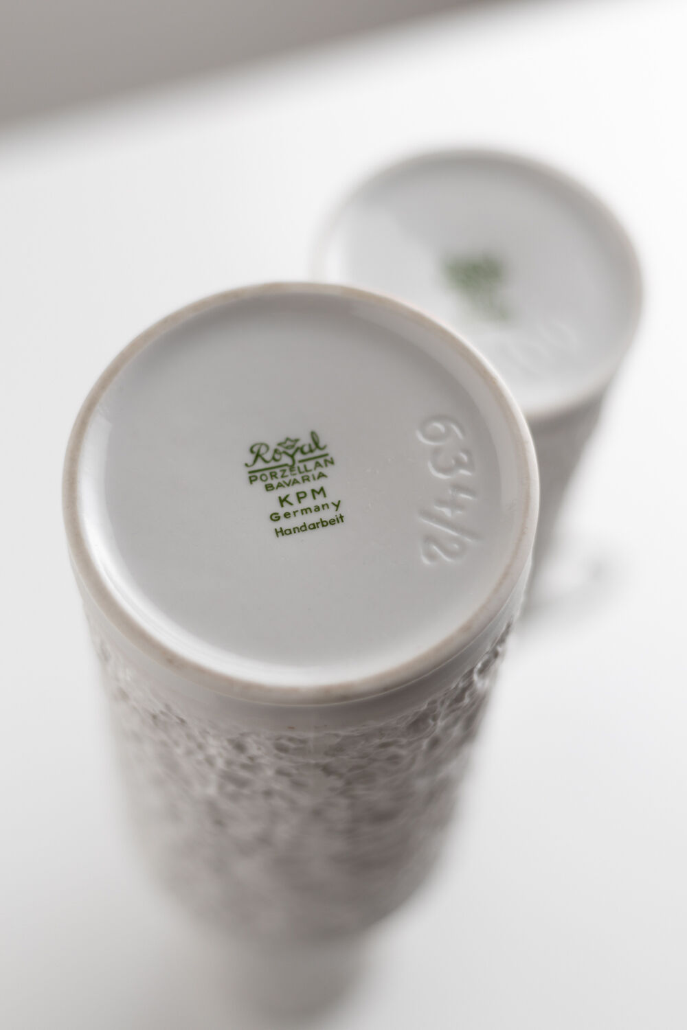 KPM West Germany Mid-Century Modern White China Set