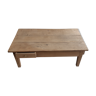 Coffee table in raw oak wood