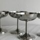 6 stainless steel footed bowls, Letang Remy style