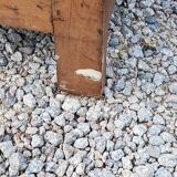 Old Parisian wardrobe 1 door 1stiroir in beech and ash