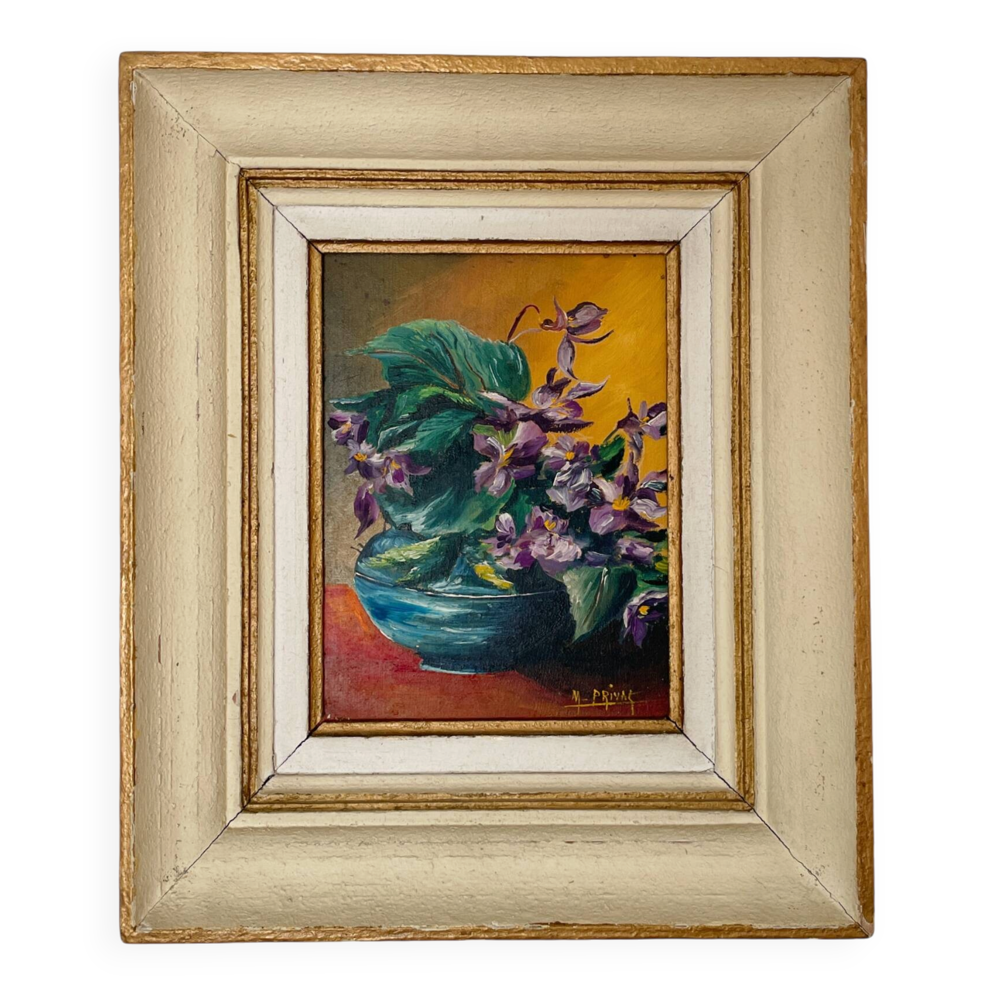 Huile sur toile dans son cadre - 33x39cm