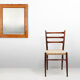 French Mirror with Warm Pine Wood Frame, 1900s