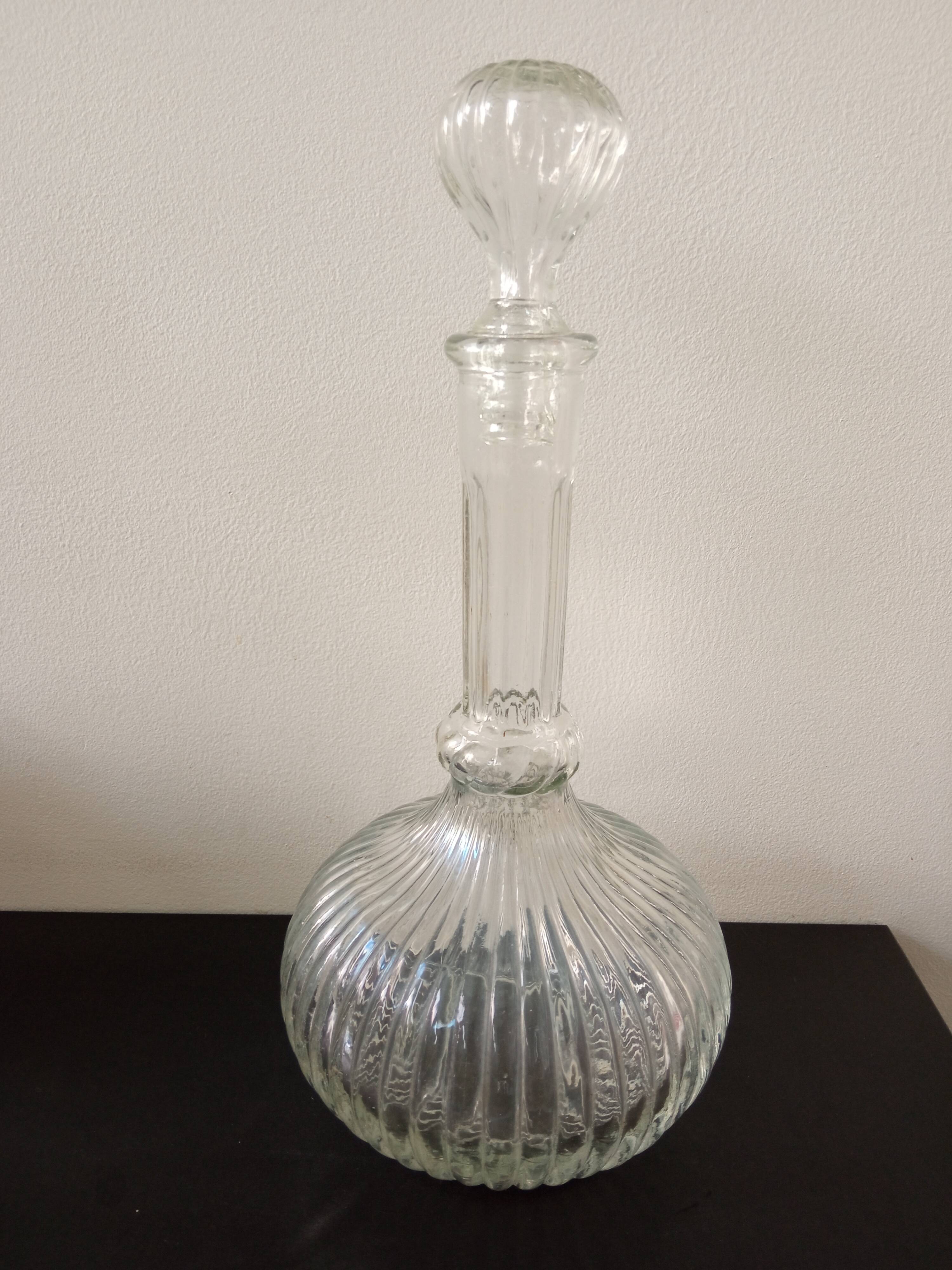 blown glass carafe