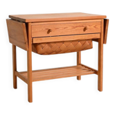Scandinavian pine side table, 1950s