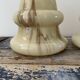 Set of two new electrified art deco wall lamps