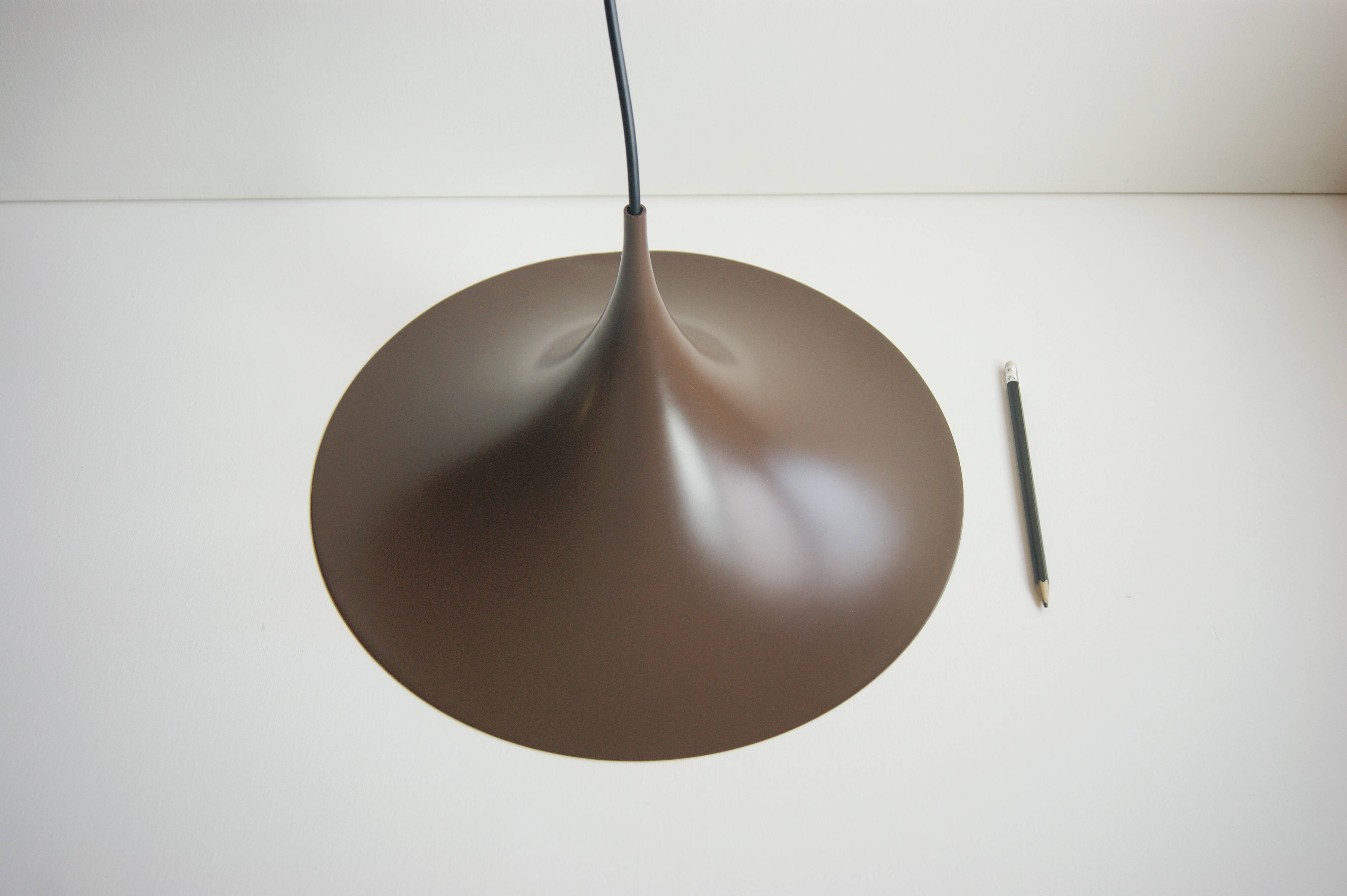Brown metal "Witch Hat" pendant lamp - design Claus Bonderup - Fog & Morup