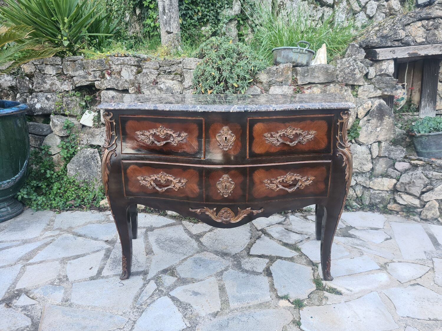 Commode Louis XV en Marqueterie