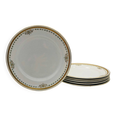 6 Assiettes à dessert vintage, Keeling & Co Losol Ware Burslem.