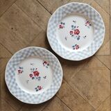 Digoin mismatched retro dinner plates
