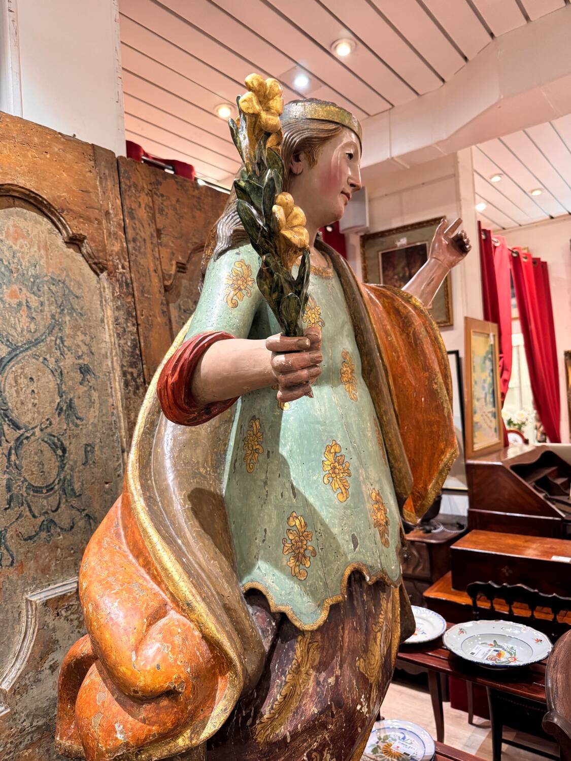 Sculpture en bois Saint Martyr, XVIIIème s.