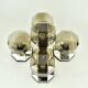 Motoko Ishii brass and glass ceiling light from the 1970s for Staff Leuchten