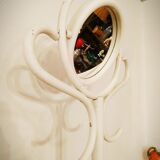 Psyche mirror parrot in curved wood