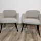 Mid-century restored pair of armchairs