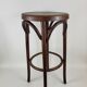Curved wooden bar stool