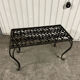 Black wrought iron coffee table