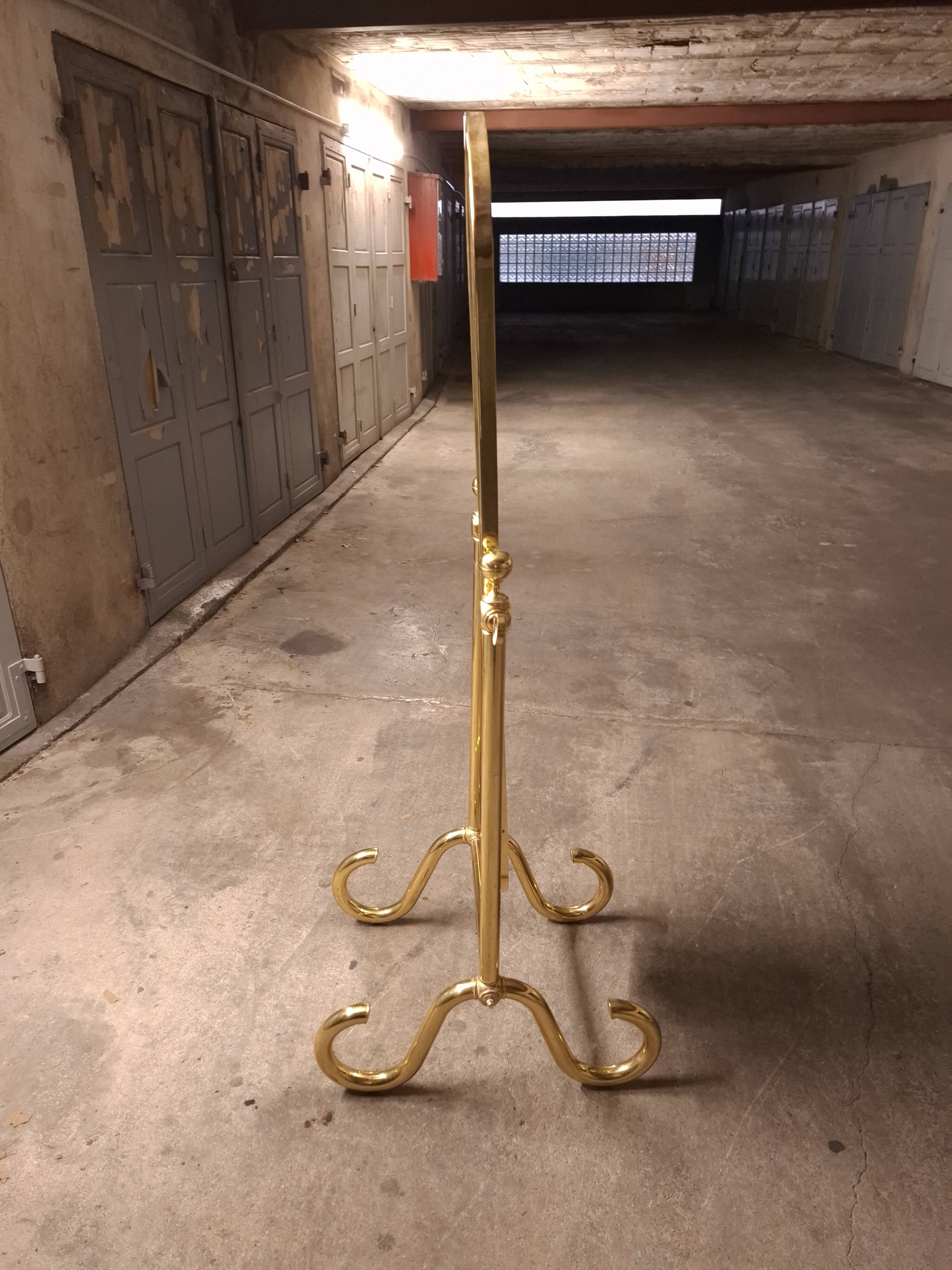 VINTAGE 70'S BRASS MIRROR