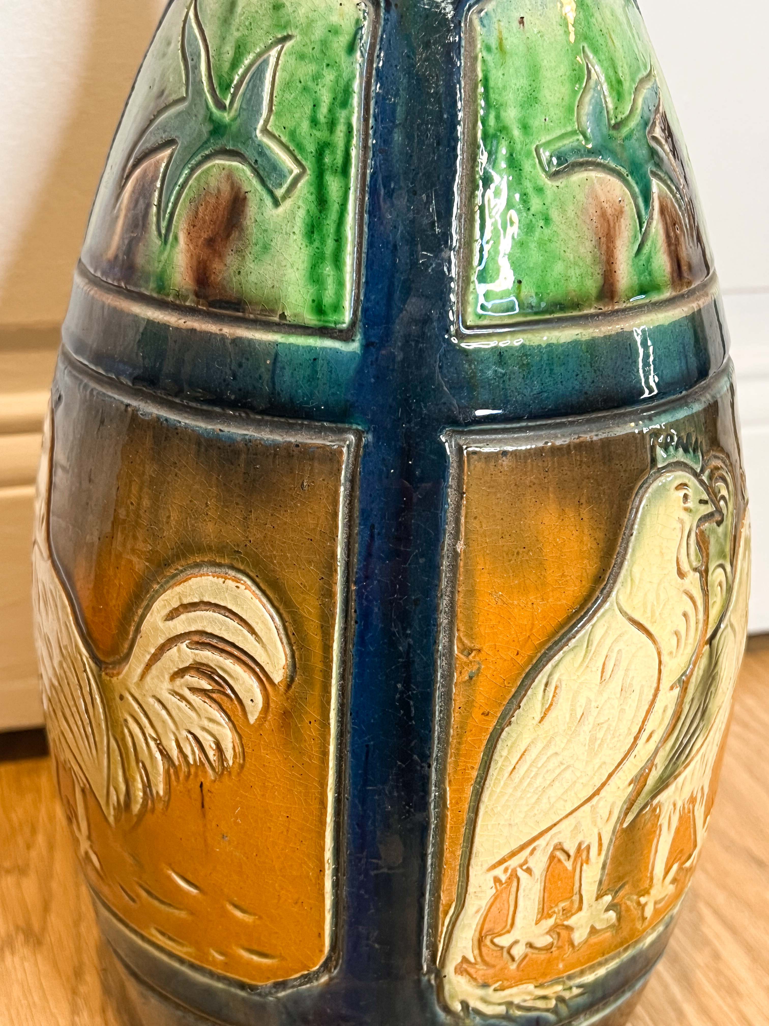 Rooster vase