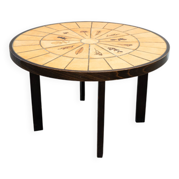 Rare Roger Capron dining table
