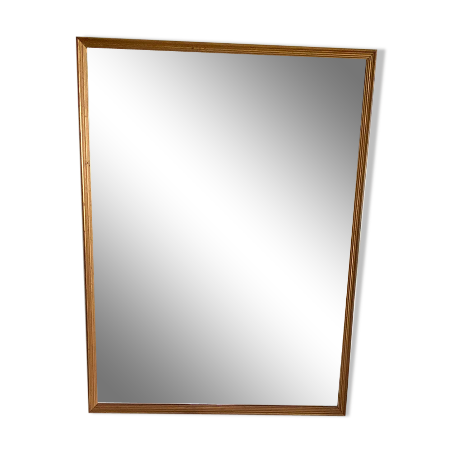 Bevelled mirror gilded frame 54x72cm