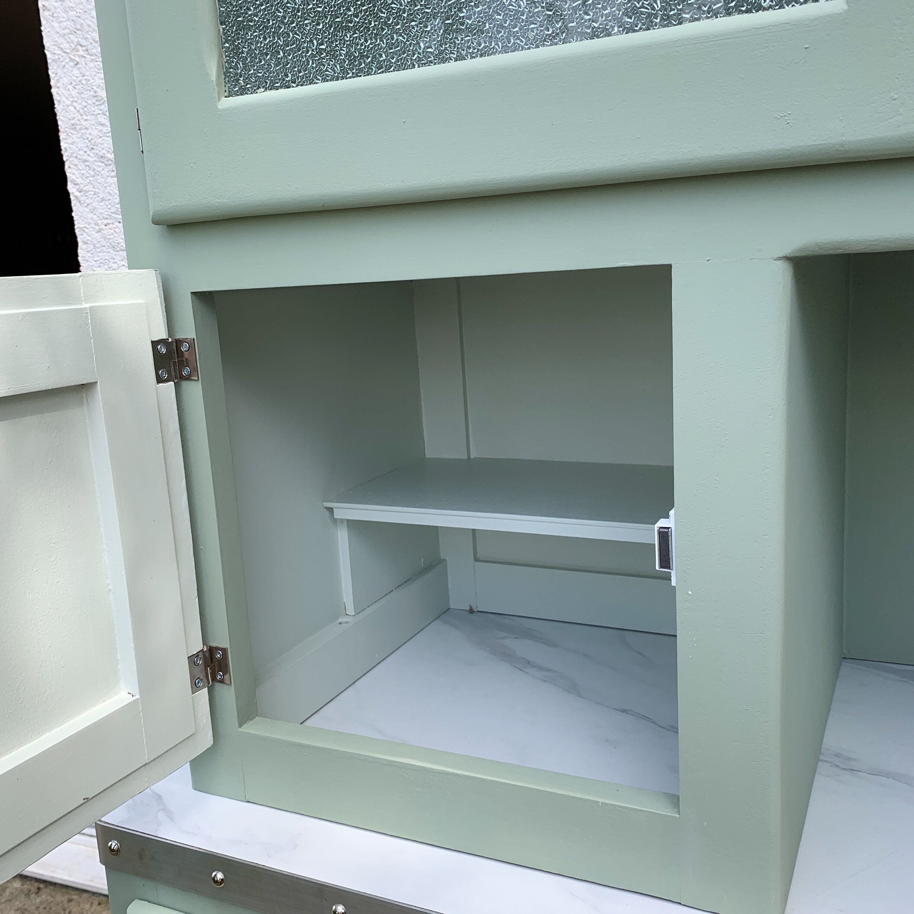 Restored mado buffet with bottle lockers