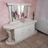 White marble imitation sideboard