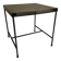 Vintage perforated metal side table, 42 cm