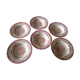 Set of 6 English soup plates