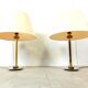 Pair of vintage large lucite table lamps, 1970s