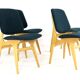 Ensemble de 4 chaises dans le style d'Arne Hovmand olsen 'Bergen'
