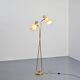 Two-arm adjustable floor lamp by BAG Turgi, Switzerland, 1950s.