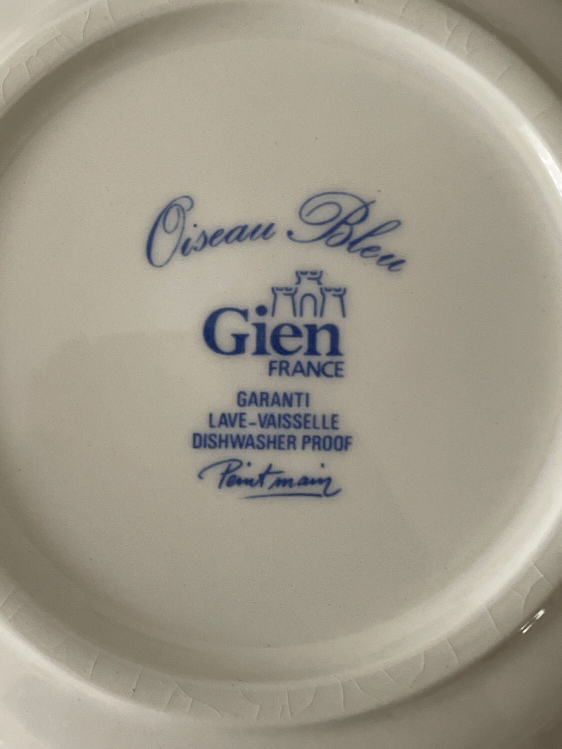Set de 5 assiettes Gien pour le dessert