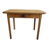 Antique wooden farmhouse table with drawer – 19th / early 20th century