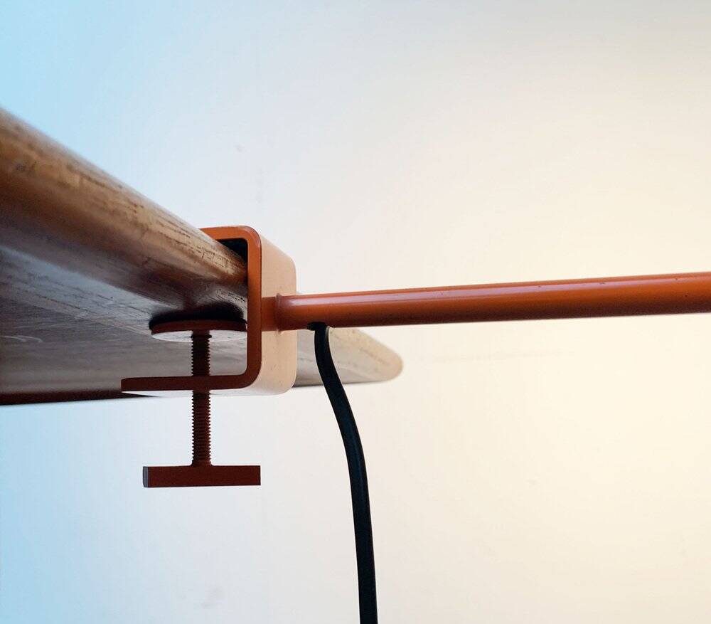 Mid-century Swiss clamp table lamps by Swisslamps International, set of 2.