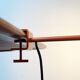 Mid-century Swiss clamp table lamps by Swisslamps International, set of 2.