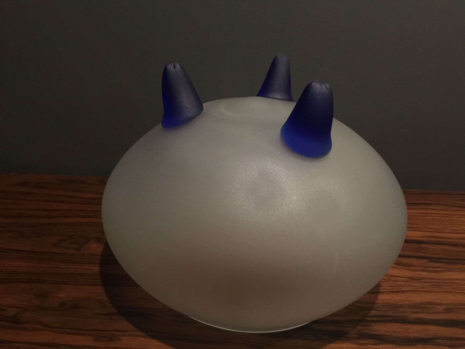 large opalescent glass vase