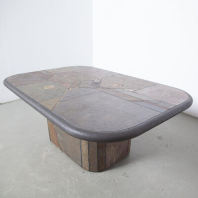 Brown Paul Kingma concrete coffee table
