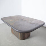 Table basse en béton Paul Kingma marron