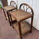 Paire de chevets rotin osier