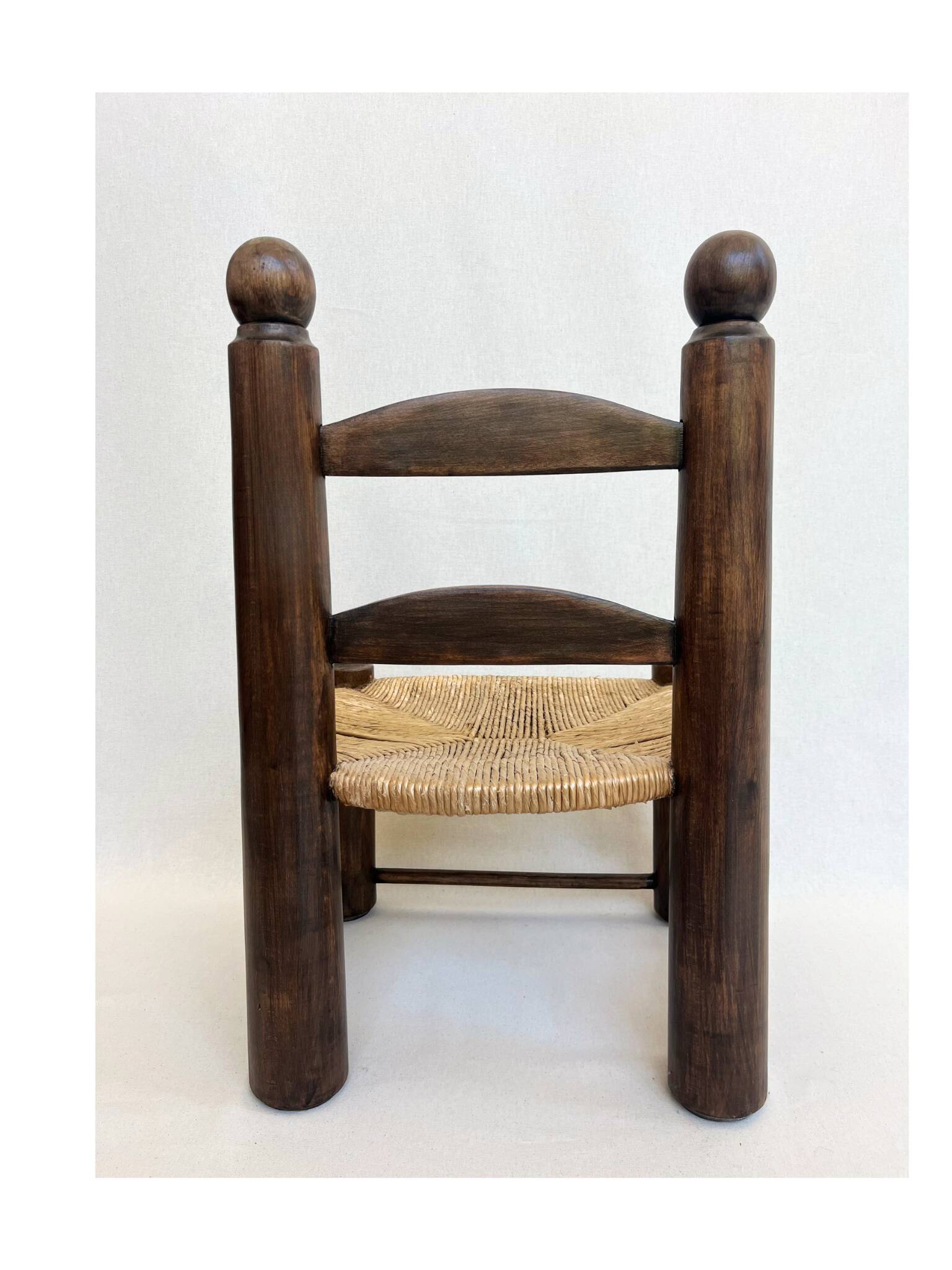 Brutalist chair by Charles Dudouyt
