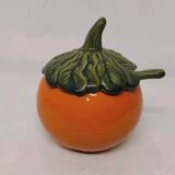 Vintage Barbotine Saucepan/Mustard Pot