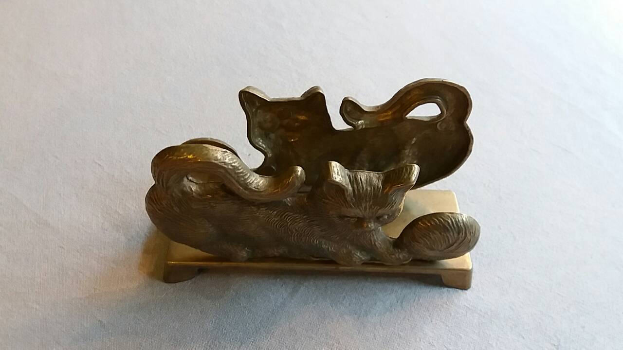 Brass letter holder
